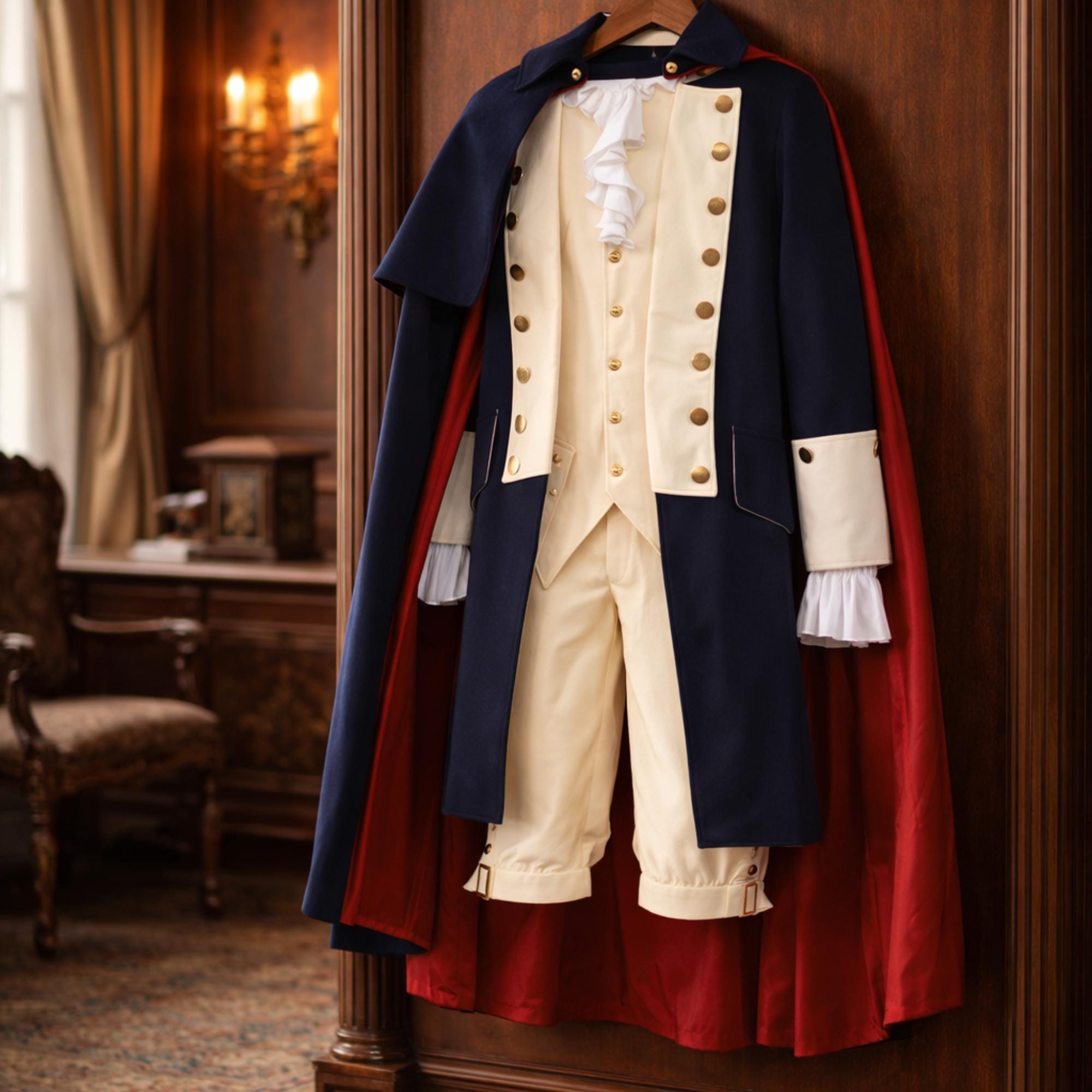 18th Century Colonial Frock Coat Costume Set | Rev War Uniform, Rococo ...