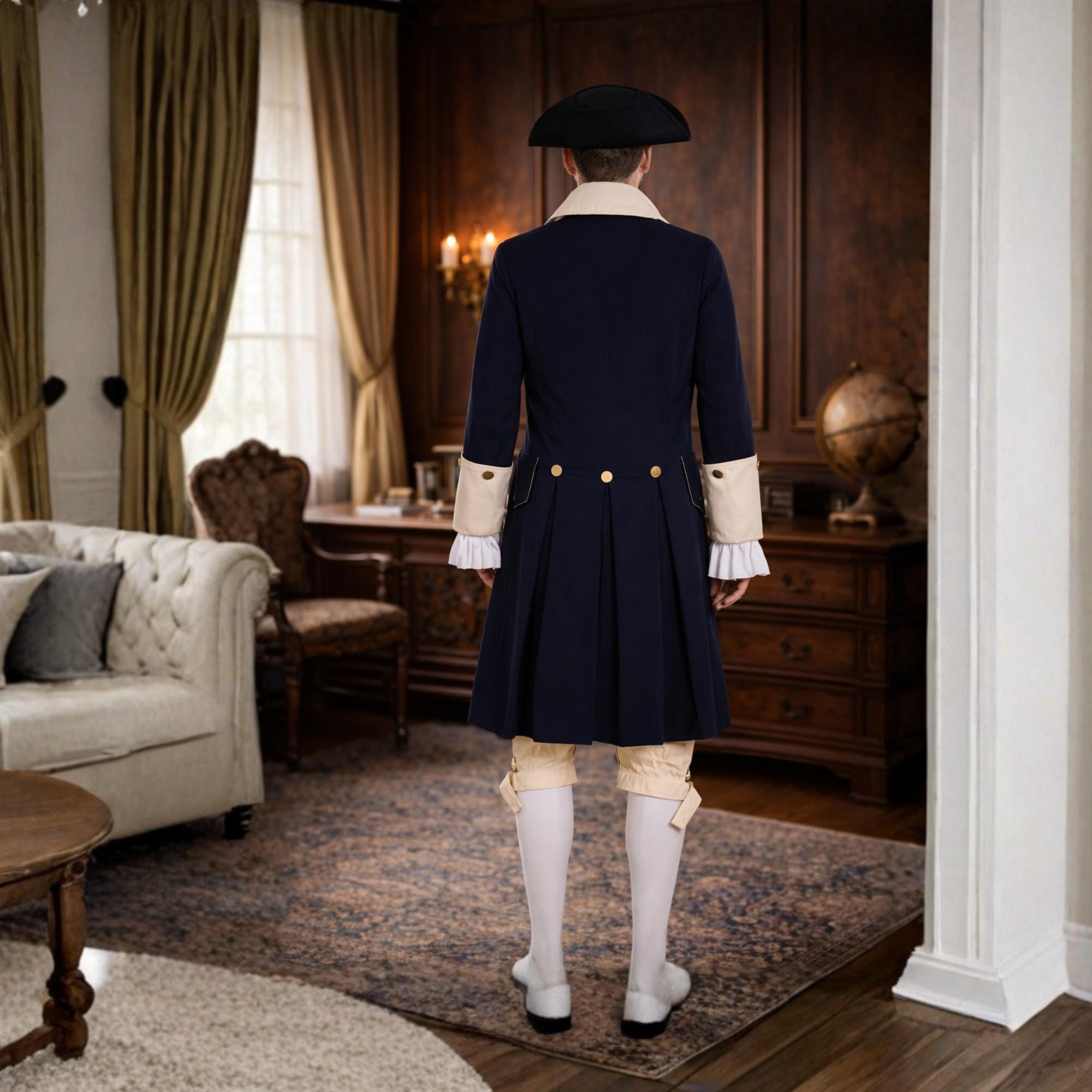 18th Century Colonial Frock Coat Costume Set | Rev War Uniform, Rococo ...