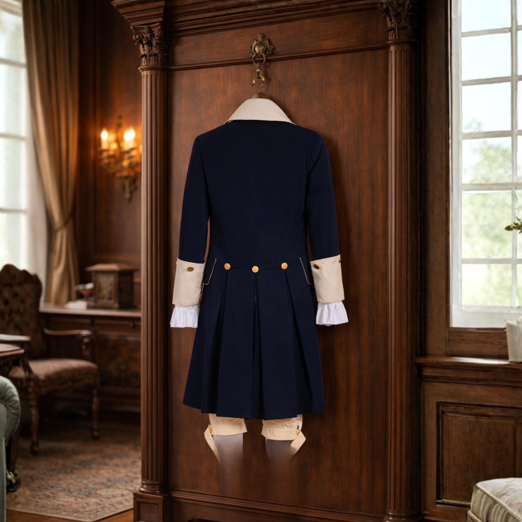 18th Century Colonial Frock Coat Costume Set | Rev War Uniform, Rococo ...
