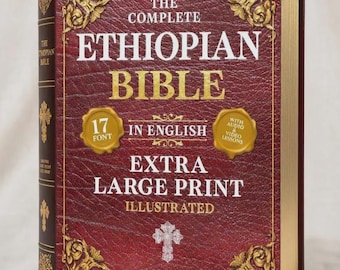 Ethiopian Bible Complete Edition | Large Print Illustrated Hardcover | 81 Books English Translation