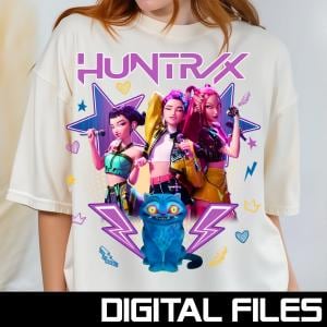 Kpop Demon Hunters PNG SVG, Kpop Idol Group Shirt, Huntrix png design, Saja Boys Girls Bands Png, Huntrix fans,Digital Download