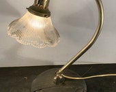 Antique vtg 1930 39 s or 40 39 s GE cast iron base nickel arm desk task lamp light fixture