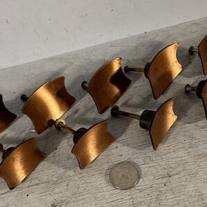 Lot Set Retro 1950's Unusual Cabinet Knobs Copper Finish - Etsy