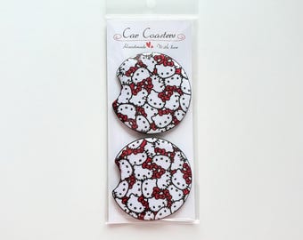 Posavasos de coche de Hello Kitty