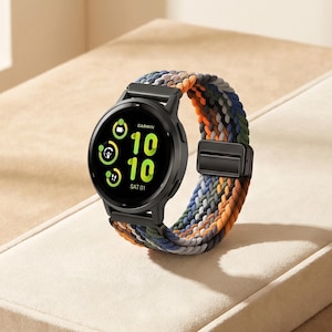 Garmin Klockarmband Magnetisk Stängning Flätad Nylon Klockarmband 20 mm 22 mm Forerunner 965 970 Vivoactive Venu 3 Justerbar Andningsbar Herr