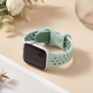 Correa deportiva de silicona transpirable, pulsera de repuesto para Apple Watch, correa Ultra 3, correa Ultra 2, correa de reloj de 49 mm, resistente al agua, para correr.