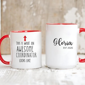 コーディネーターマグ、コーディネーターギフト、素敵なコーディネーターコーヒーマグ、コーディネーターへのギフト、オフィスコーディネーターマグ、仕事のプレゼント