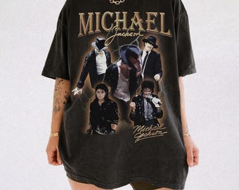 Comfort Colors® Michael Jackson Tee, Michael Jackson Bad World Tour 1987 T-ShirtFan Gift