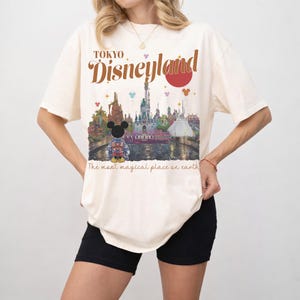 Vintage Mickey Tokyo Disneyland Comfort Colors Shirt, Retro Mickey Shirts, Tokyo Disneyland Tee, Disney 2026 Trip Disney Vacation Tee image 2