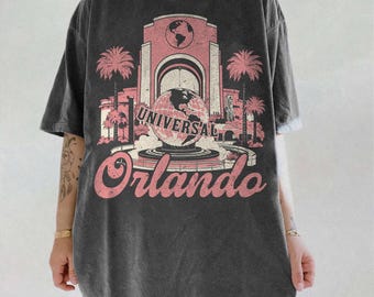 Vintage Universal Studios Orlando Shirt, Retro Universal Globe Theme Park Tee, Florida Travel Vacation Shirt, Universal Studios Souvenir Tee