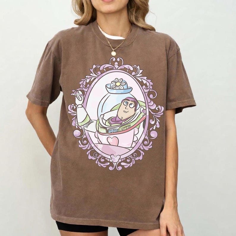 Buzz Lightyear Retro Comfort Colors Shirt, Disney Toy Story Girl Trip Tee, Mrs. Nesbitt’s Tea House Shirt, To Infinity and Beyond Magic Tee image 3
