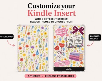 Inserto para Kinder con pegatinas, Crea el tuyo, 5 temas para lectores, Accesorios de decoración para lectores