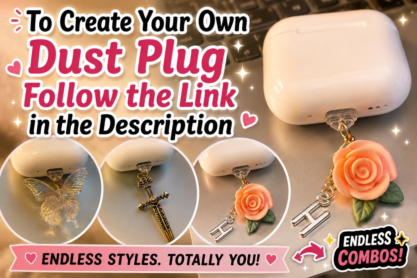 Kindle Dust Plug Charms, for Phone, Tablet, E-reader (USB C, Lightning ...