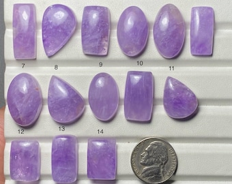 Lavender Quartz Top Grade Quality 100% Natural Lavender Quartz Cabochon Loose Gemstone For Making Jewelry Code CO-628