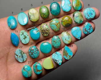 Tibetan Turquoise Top Grade Quality 100% Natural Tibetan Turquoise Cabochon Loose Gemstone For Making Jewelry Code CO-343