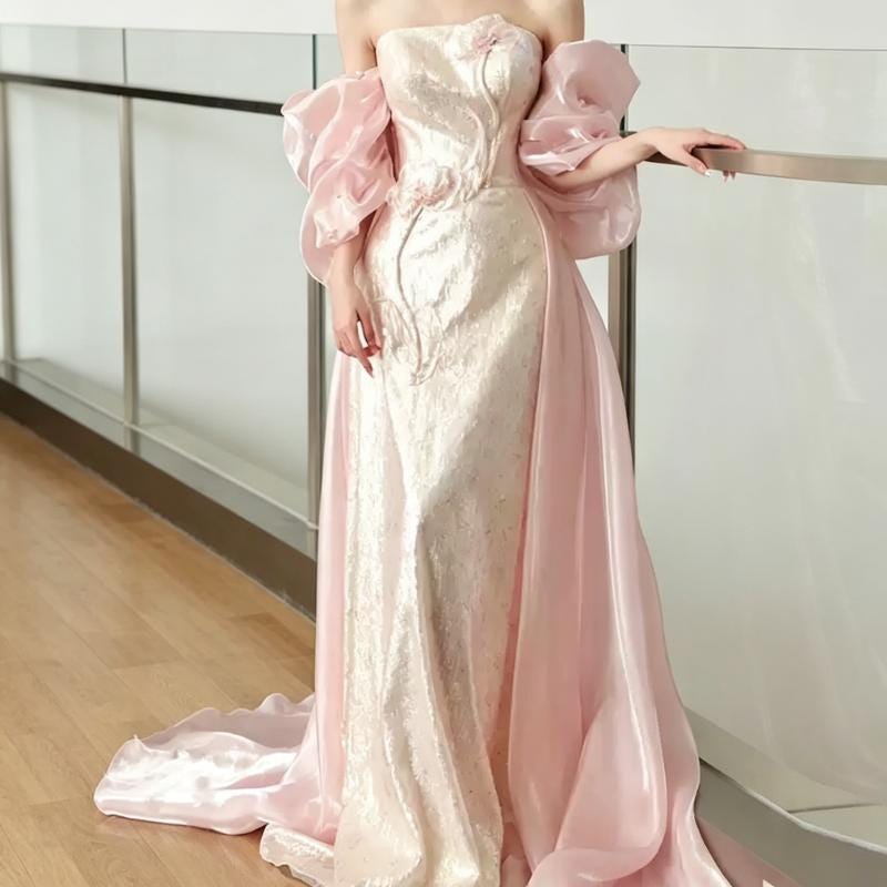 strapless open back dress Lily & Rose Bouquet main image 0
