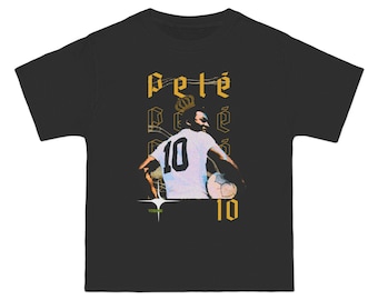 Pelé King of Soccer  Retro Oversized T-Shirt | Number 10 Graphic Tee