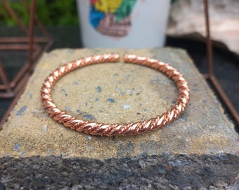 Handmade Pure Copper Tensor Bracelet | Custom Wrist Size | Copper Meditation Jewelry | Reiki | Sacred Geometry Bracelet
