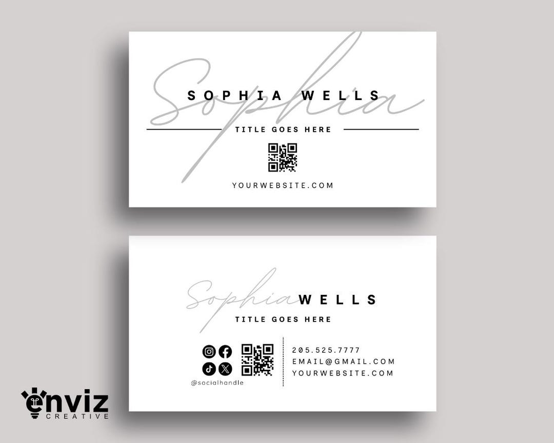 Minimalist Business Card Template Editable Canva Design Modern minimalist-business-card-template-editable-canva-design-modern