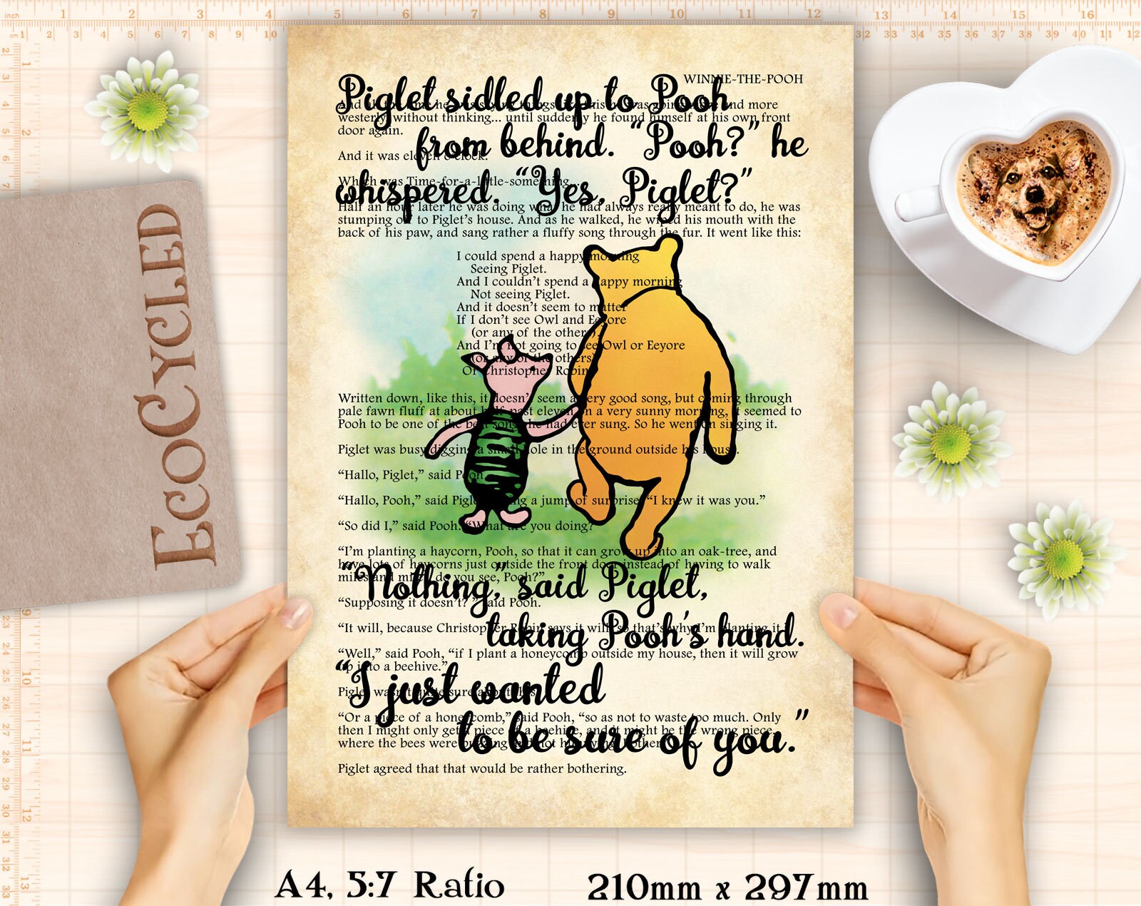 Winnie the Pooh & Piglet Wanted To Be Sure of You printable Etsy