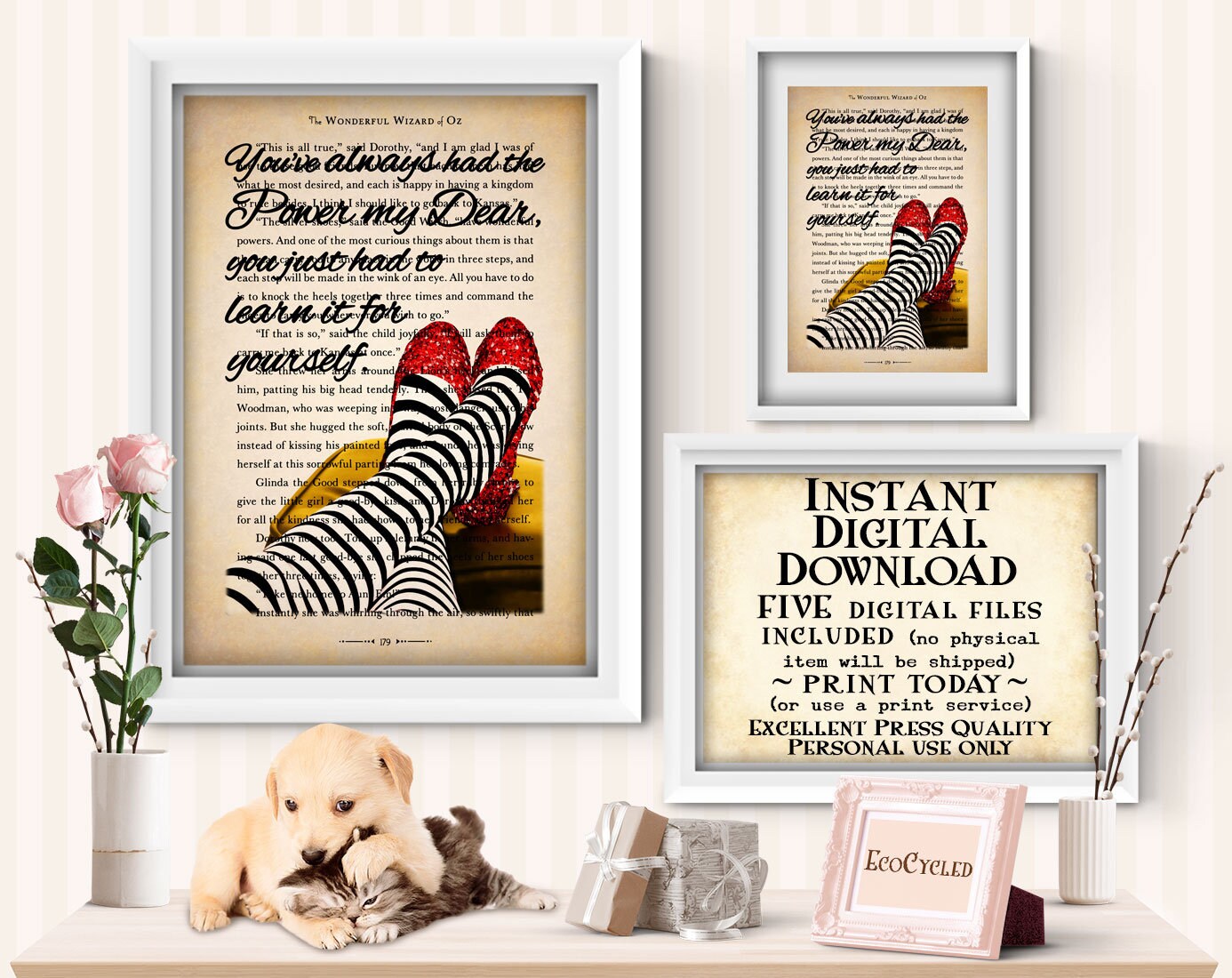 You Ve Always Had The Power Printable Best Friend Gift Wizard Of Oz Quote By Glinda