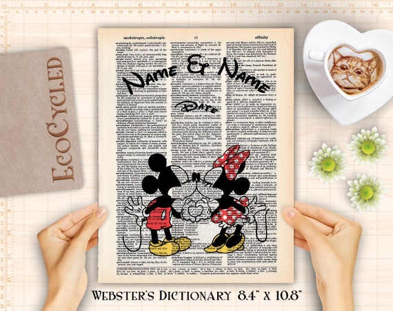 Disney Mickey et Minnie Mouse Fiançailles Carte avec enveloppe