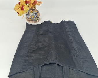 Vintage Vestal Black Corset Girdle Belt with Garters Mid-20th Century Foundation Garment Size 64