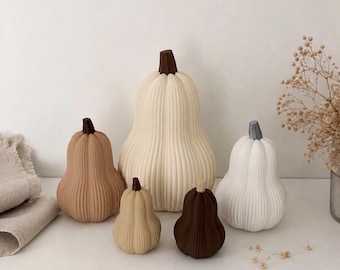 Modern pumpkin decoration - Minimalist pumpkin - Autumn decoration in Scandinavian style - Cozy autumn decor - Halloween butternut squash Scandinavian