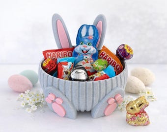 Easter bowl | Easter basket with bunny design | Easter nest for sweets | Easter basket with bunny design | Easter decorations for children | Easter gift