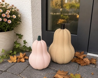 Butternut squash for the garden | Minimalist autumn decorations | Halloween | Cozy autumn garden decor | Modern Scandinavian-style pumpkin decorations