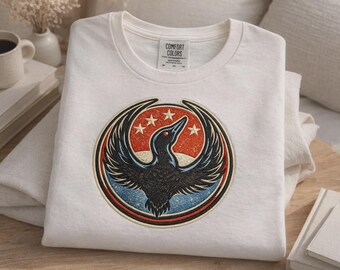 Politiek shirt Minnesota Rebel Alliance, MN Loon Bird Protest Graphic Tee, wit ontwerp, natuurgeest cadeau, vrijheid boho natuurcadeau