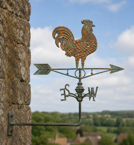 Edelrost Huhn Gartenstecker Henne als Gartendeko