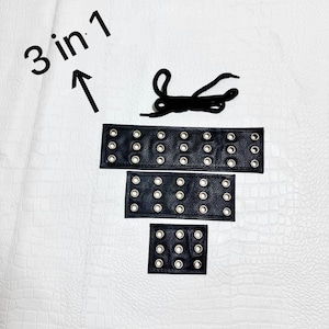 Leather Chap Waistbands Extenders 3" and 6" and 9"