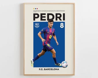Poster Pedri, cadeau pour fan de football (téléchargement numérique)