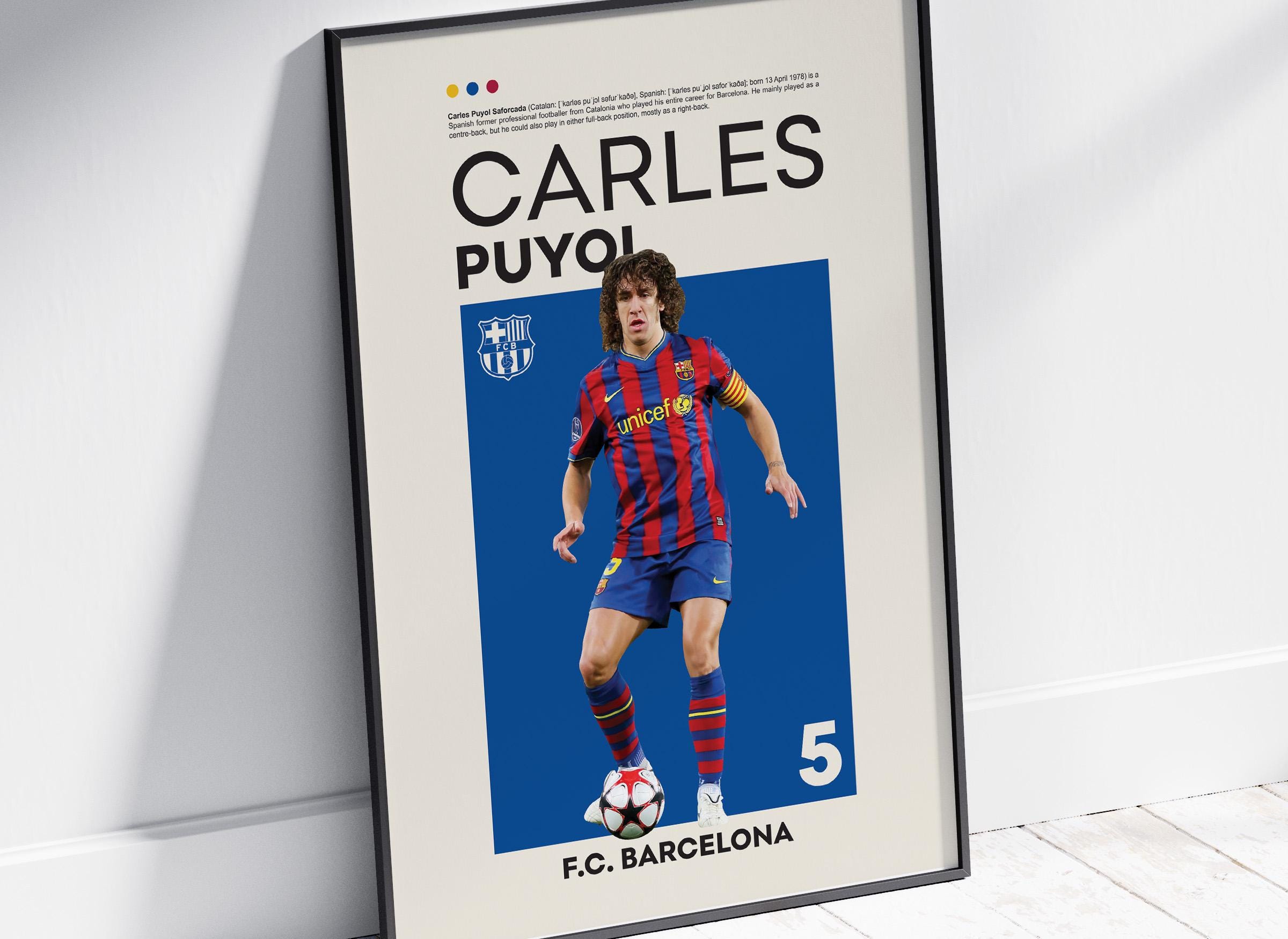 Carles Puyol Poster, Football Fan Gift (digital Download) - Etsy