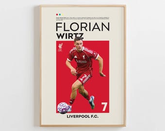 Florian Wirtz Poster, Football Fan Gift (Digital Download)