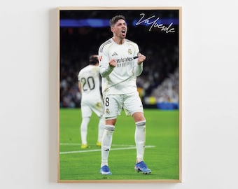 Federico Valverde Poster, Football Fan Gift (Digital Download)