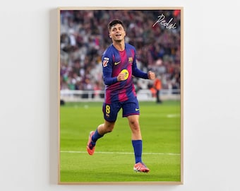 Poster Pedri, cadeau pour fan de football (téléchargement numérique)