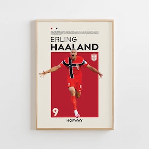 Erling Haaland Poster, Football Fan Gift (Digital Download)