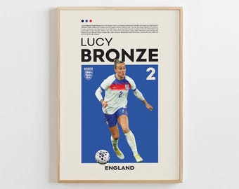 Lucy Bronze Poster, Fußball Fan Geschenk (Digitaler Download)