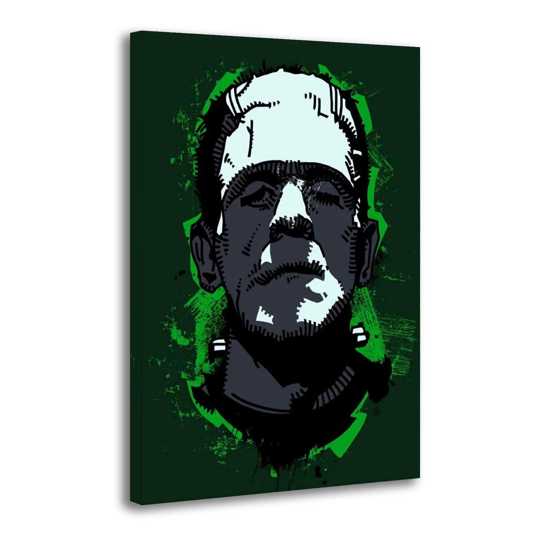 Frankenstein Canvas Print, Classic Horror Movie Poster - Etsy