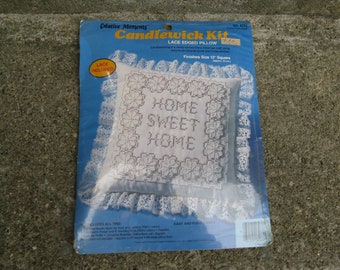 candlewicking pillow kit new in package home sweet home 1983 creative moments