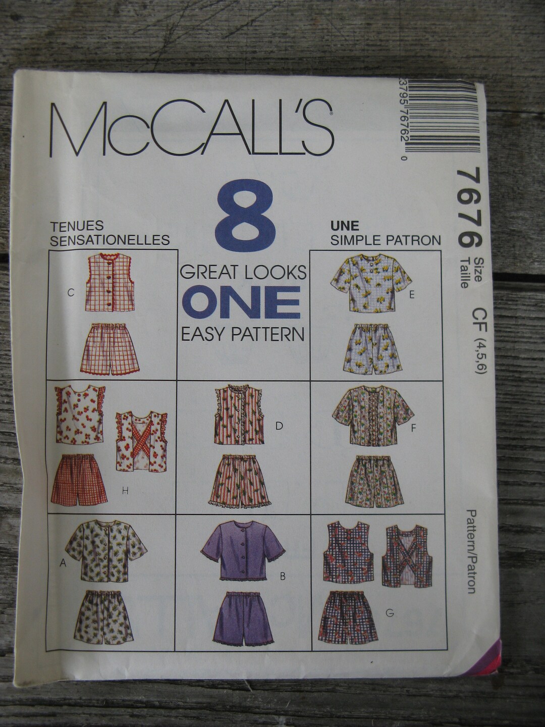 Vintage Mccalls 7676 Sewing Pattern Uncut Factory Folded Girls - Etsy