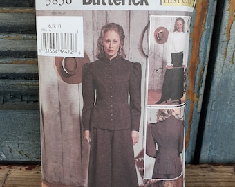 Butterick 3836 Womens  Size 6 8 10 Making History Pattern