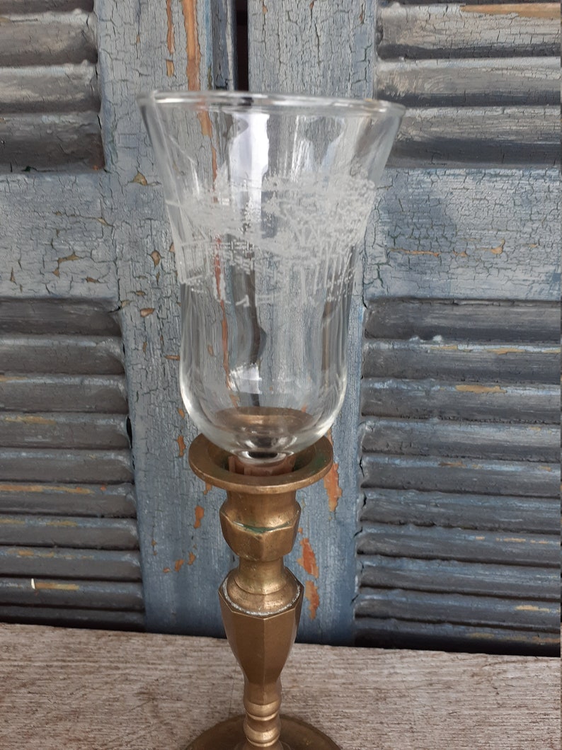 Homco Embossed Church Scene Peg Votive Cup Home Interiors Etsy