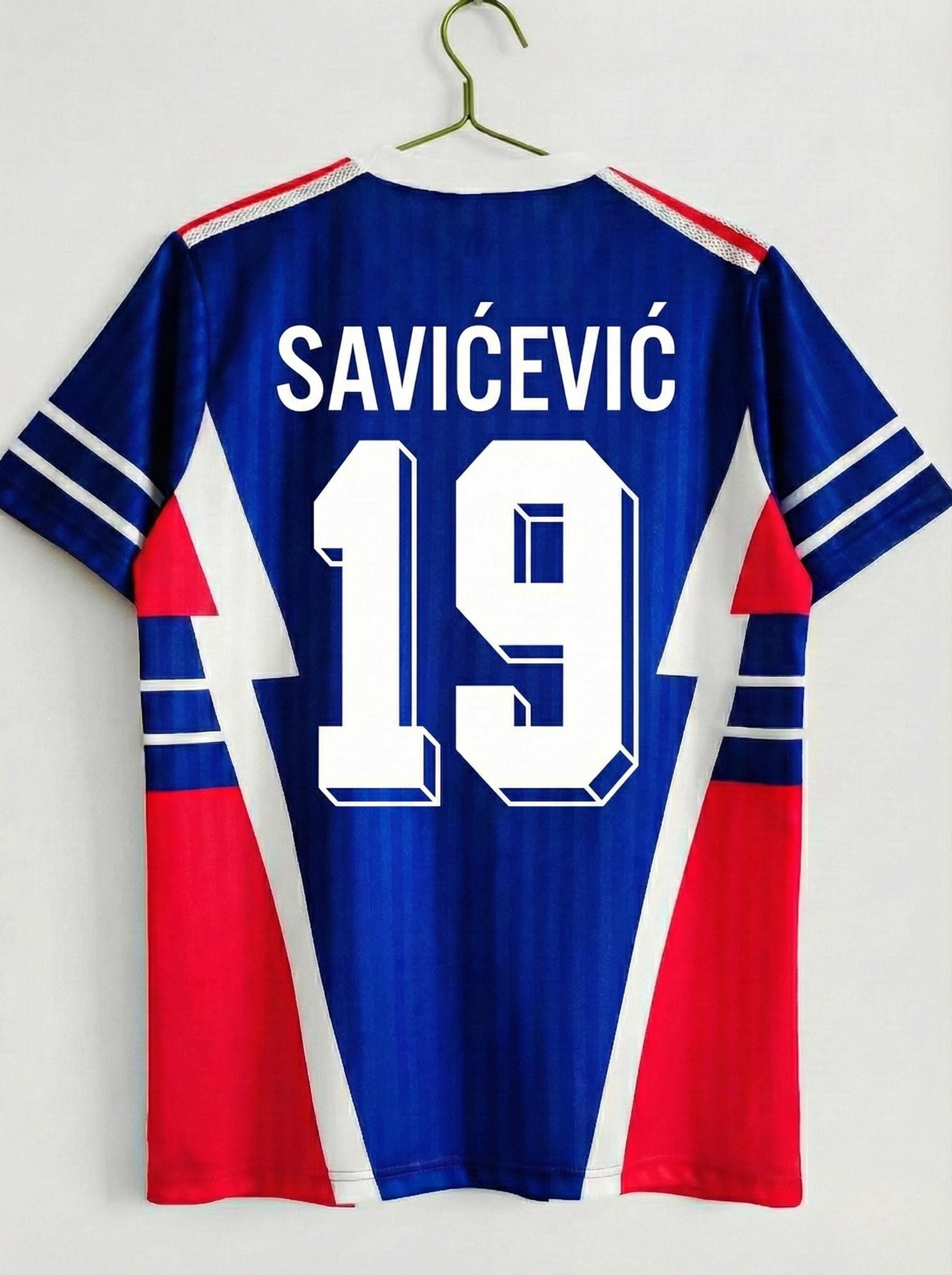 ユーゴスラビア代表 98 france ネイビー 8 サビチェビッチ 【ミランの