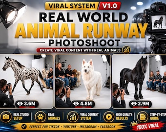 Real Animal Runway Video Prompt | AI Animal Photoshoot Prompt | Seedance 2.5 Video Prompt | Viral Animal Content System | 15 Sec AI Video