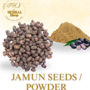 アーユルヴェーダのジャムンの種子と粉末 | Syzygium Cumini、ジャワプラム