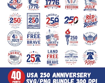 SVG do 4 de julho, SVG do 250º aniversário dos EUA, SVG do Dia da Independência, SVG da bandeira dos EUA, SVG da América, Liberdade 4 de julho, SVG patriótico, Cricut e Silhouette