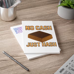 Geen contant geld, alleen hash A5-notitieboek | Crypto Stoner-dagboek
